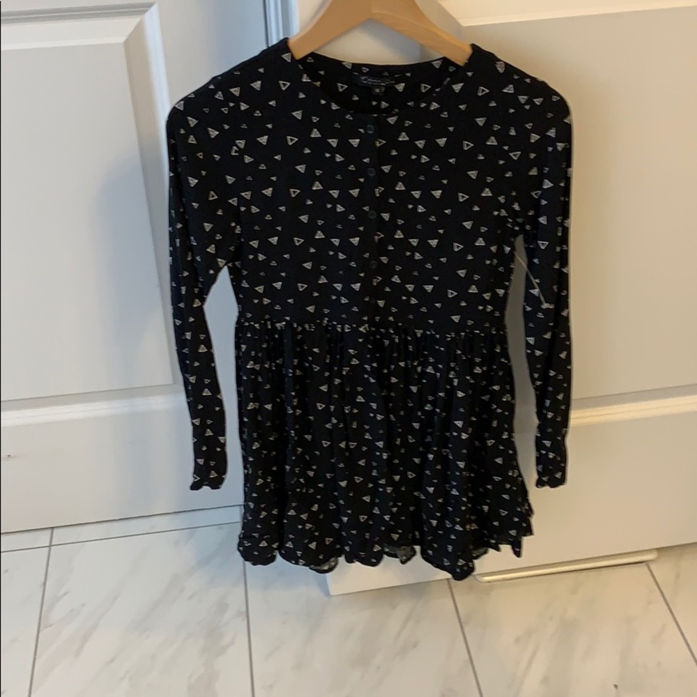 Girl’s button down printed dress